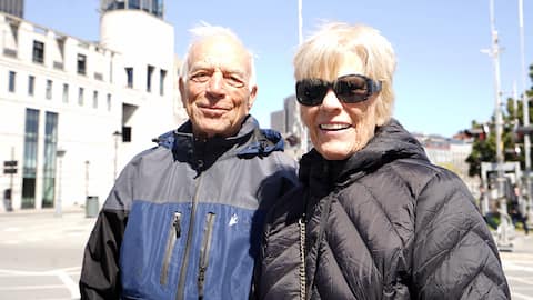 Cousins Larry Edland and Mary Collins were among the passengers on the boat that sailed to Toronto, where it ended its voyage.