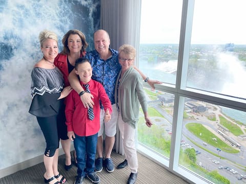 At Niagara Falls, where the show aired, the winner shared her joy with her loved ones on Wednesday, including her sister Johann Boudrolt, her spouse, Michelle Cote, her friend Kathy Fortin and her son Johan.