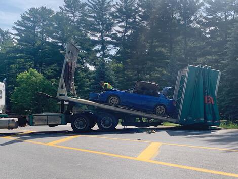 Accident His vehicle was towed Wednesday and will be valued by Montreal Police.