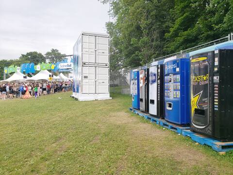 Payment vending machines are available at the Plains site entrance.