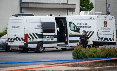 On Saturday July 29, 2023 three people were shot in the parking lot of DIX30 located in Brossard. THIERRY LAFORCE / AGENCY QMI