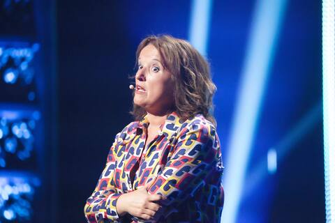 La française Anne Roumanoff comptait parmi les invités du gala.