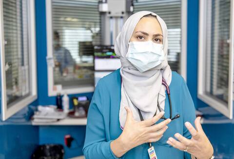 Pediatric cardiologist Nassiba Alami-Larouzzi, director of the transplant program at Saint-Justin.