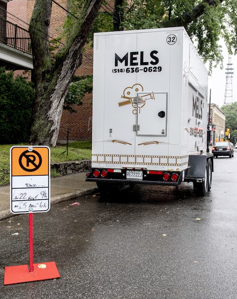 Part of the American production week was installed in the NDG district.