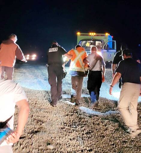 Facebook Jerry Hunter The 26-year-old man was transported to a hospital center, but he has already been discharged from the hospital.