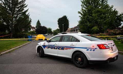 The Roussillon Intermunicipal Police Board is investigating the mysterious case of a woman who gave birth to her baby while parked in the middle of the street (RUE DES ARDENNES) on Thursday, August 25, 2022, in Laprairie, Montérégie. THIERRY LAFORCE / QMI Agency