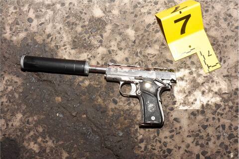 The llama brand was dropped by the shooter.