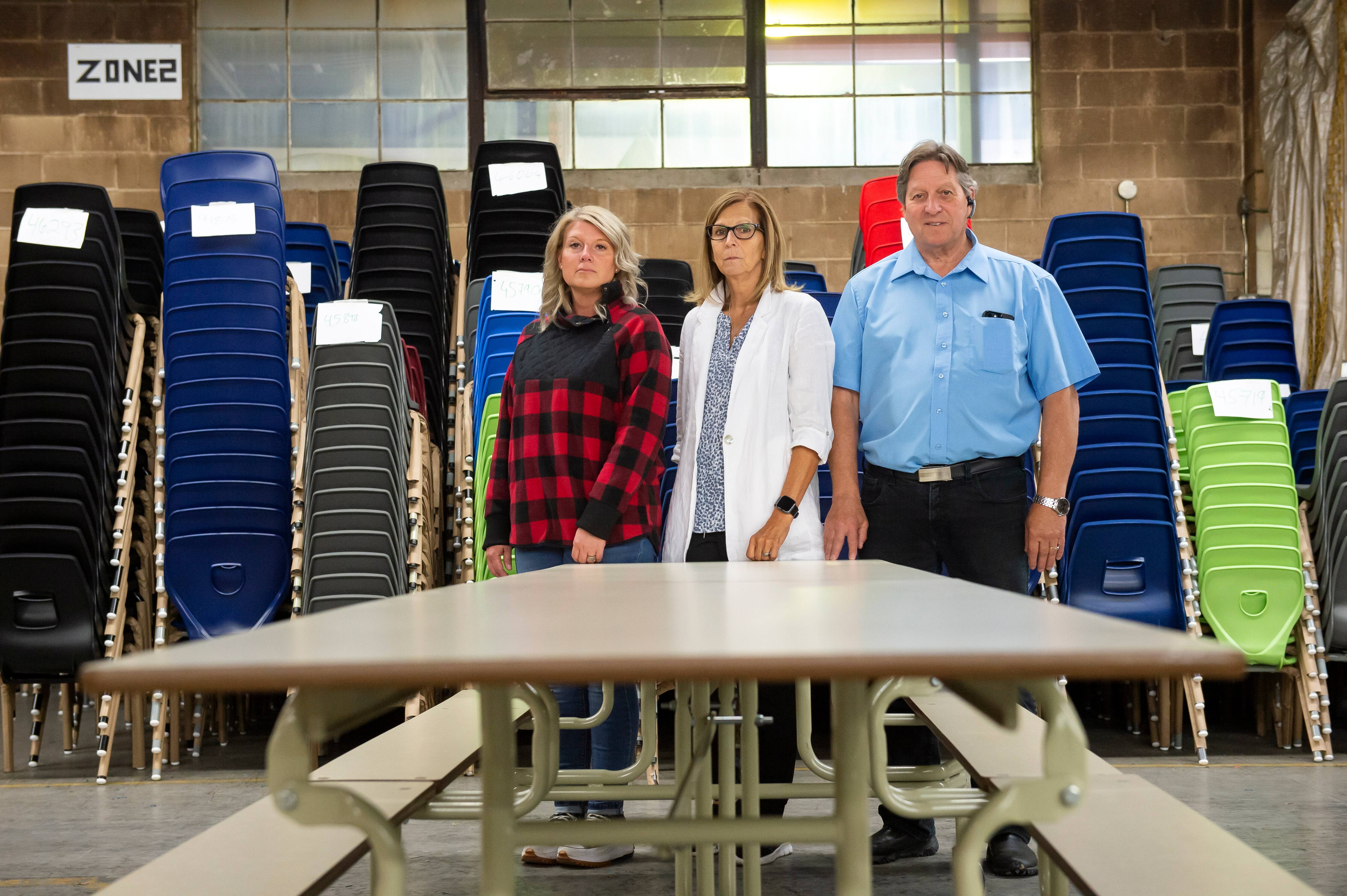 A Quebec manufacturer of school furniture doesn't overlook its own backyard