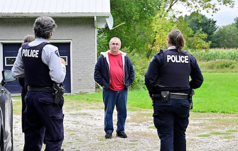 The RCMP sent two officers during the Journal's visit.