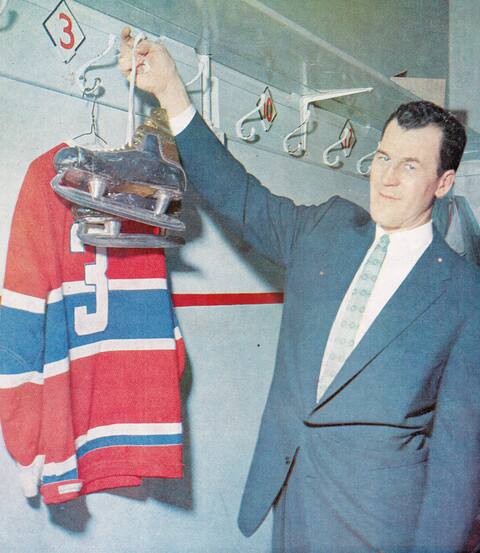 The number 3 defender then decided to hang up his skates.