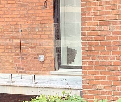 A torn canvas in the inn where the play took place.