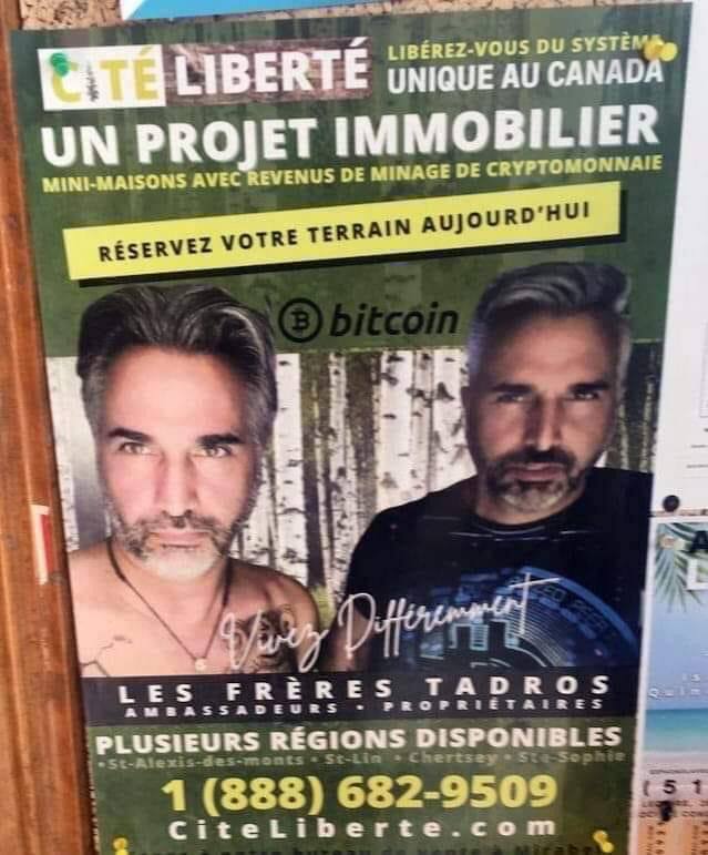 Cité Liberté: les premiers acheteurs de la maison Bitcoin des frères Tadros  ont déjà déchanté | JDM