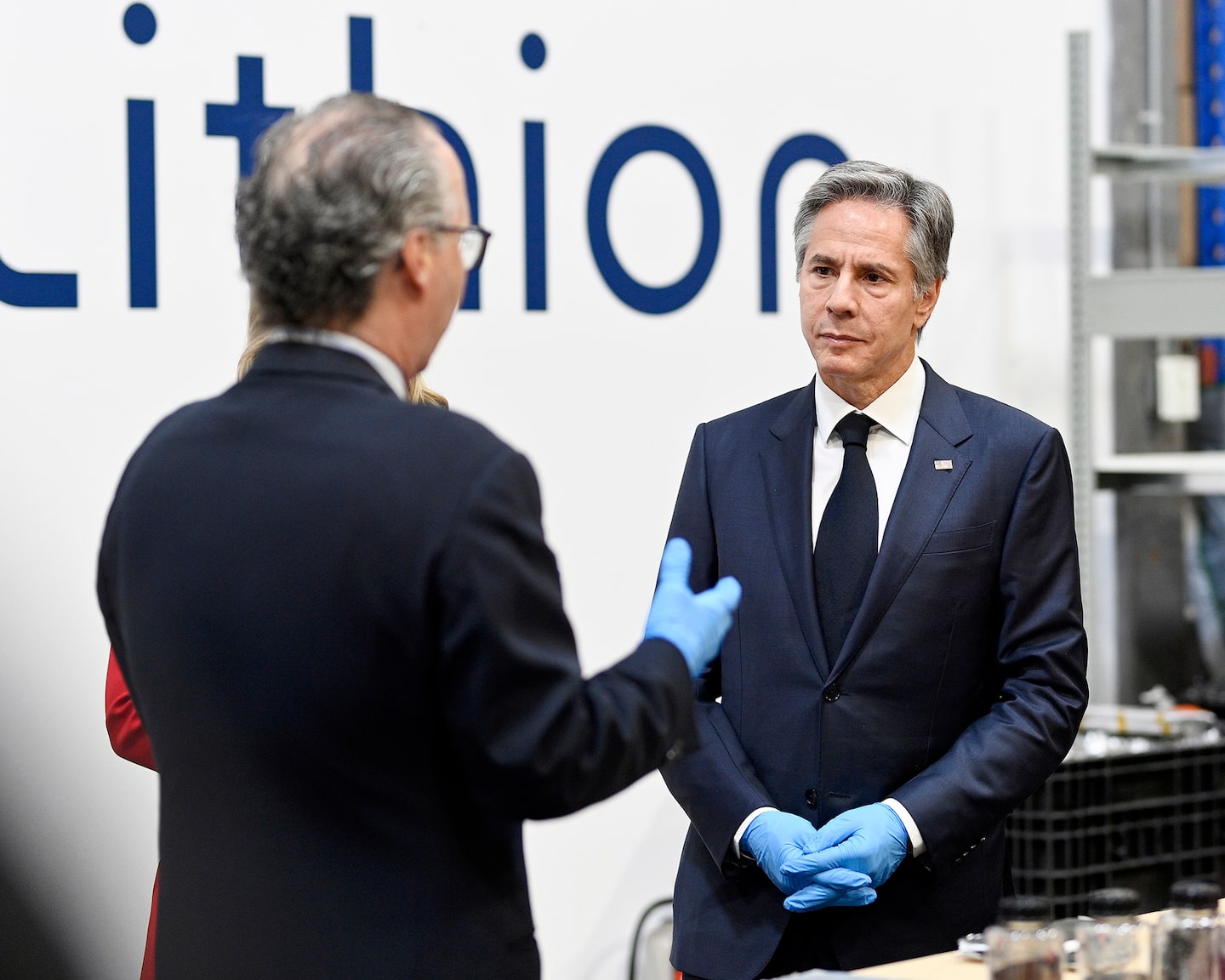 Le secrétaire d’État américain, Antony Blinken, visite Recyclage Lithion
