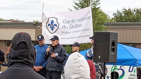 Quebec National Guard Quebec's National Guard during a demo at L'Assomption last October