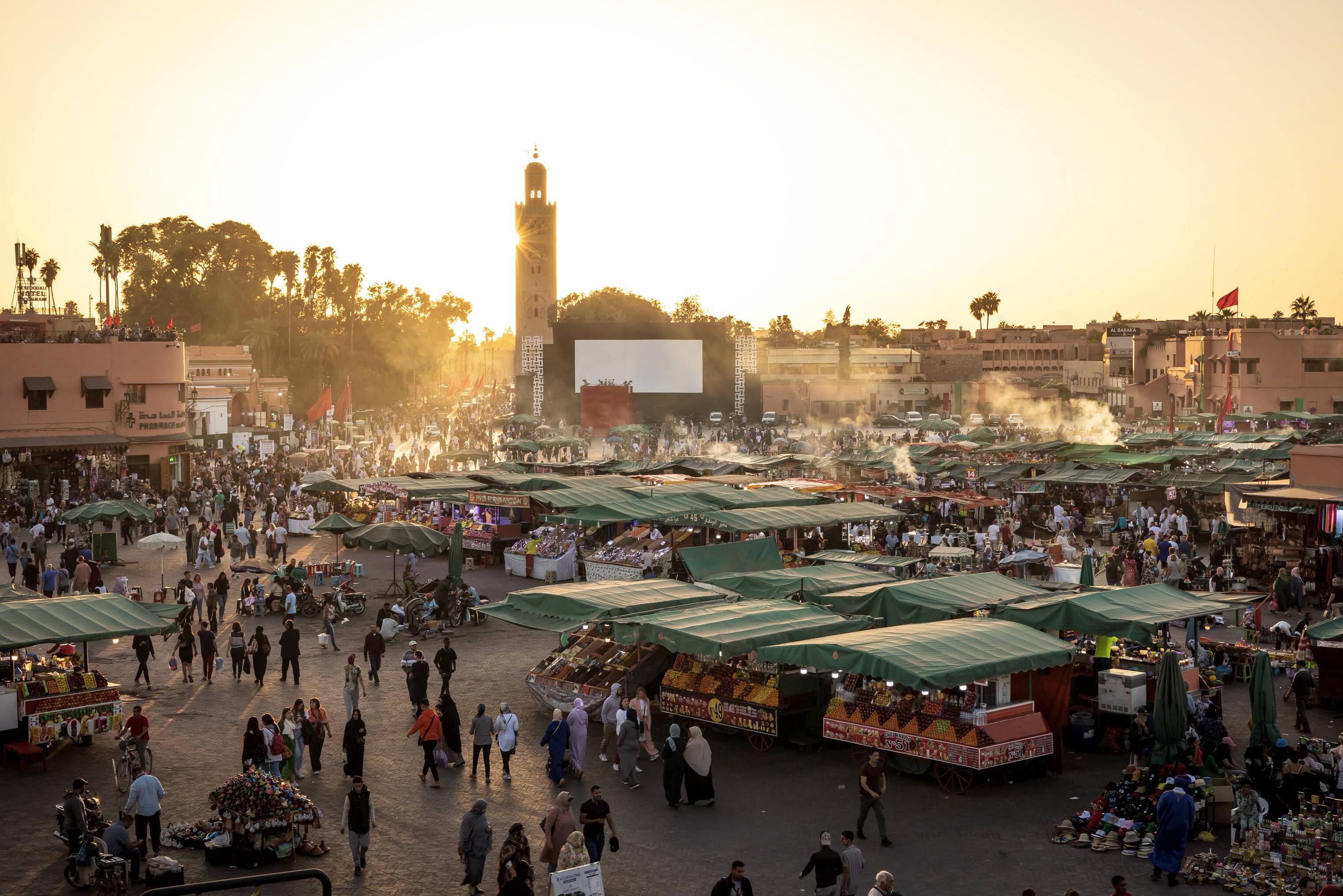 Objectif photo: coucher de soleil sur la place Jemaa el Fnaa | JDM