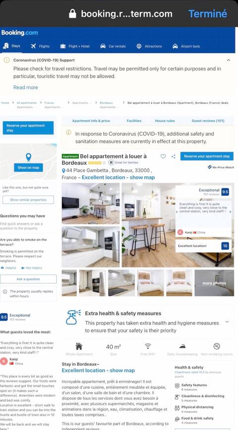 The website was the same as Booking.com, except the address was Booking.rent-longterm.com.