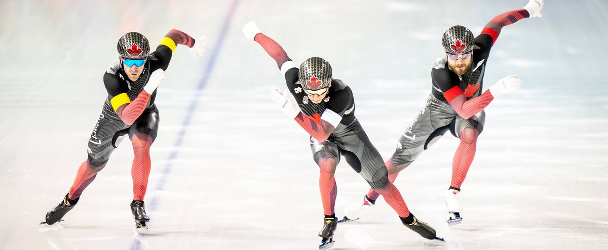 Patinage de vitesse une médaille de bronze toute québécoise à la Coupe