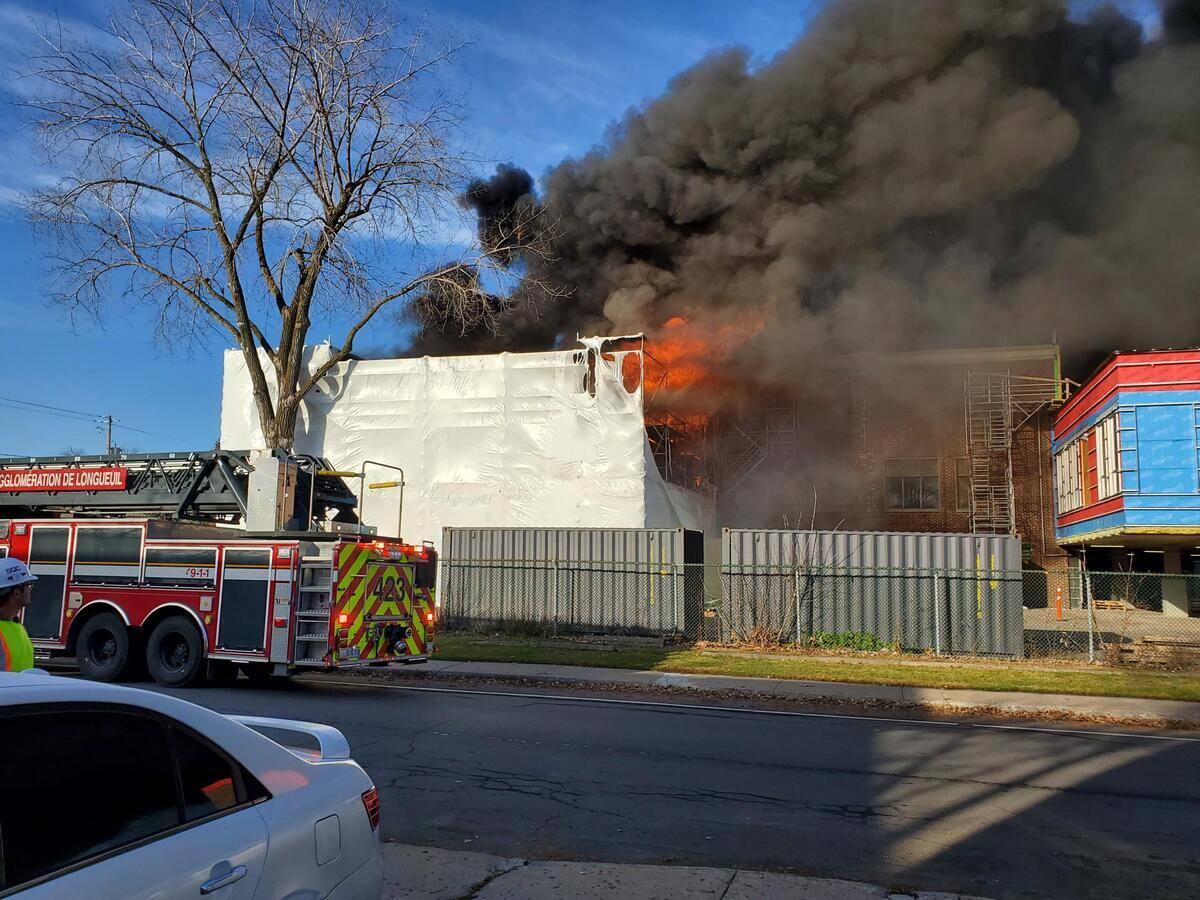 Incendie majeur dans le VieuxLongueuil JDM