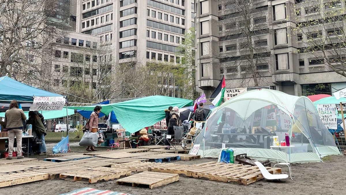 Campement propalestinien: la demande d'injonction de McGill est rejetée