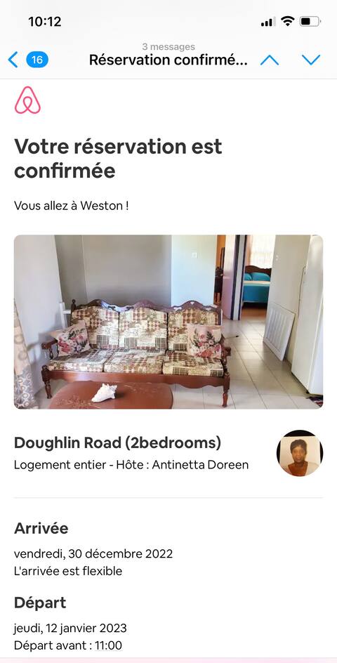 Declaración de su lugar de residencia.