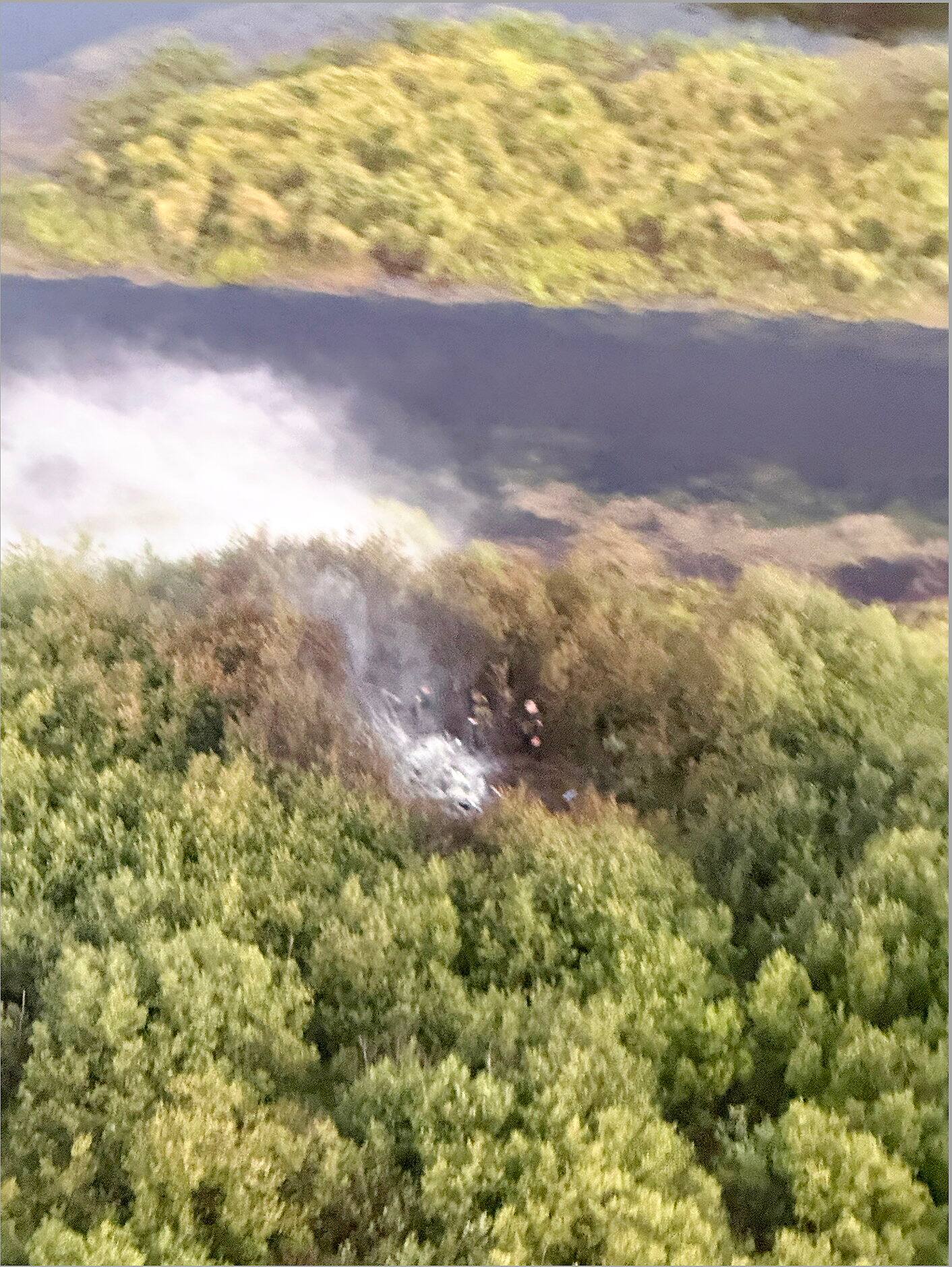 Se produjo un triturador de avión durante un evento en la Old Casey Military Base, este domingo 31 de agosto de 2025.