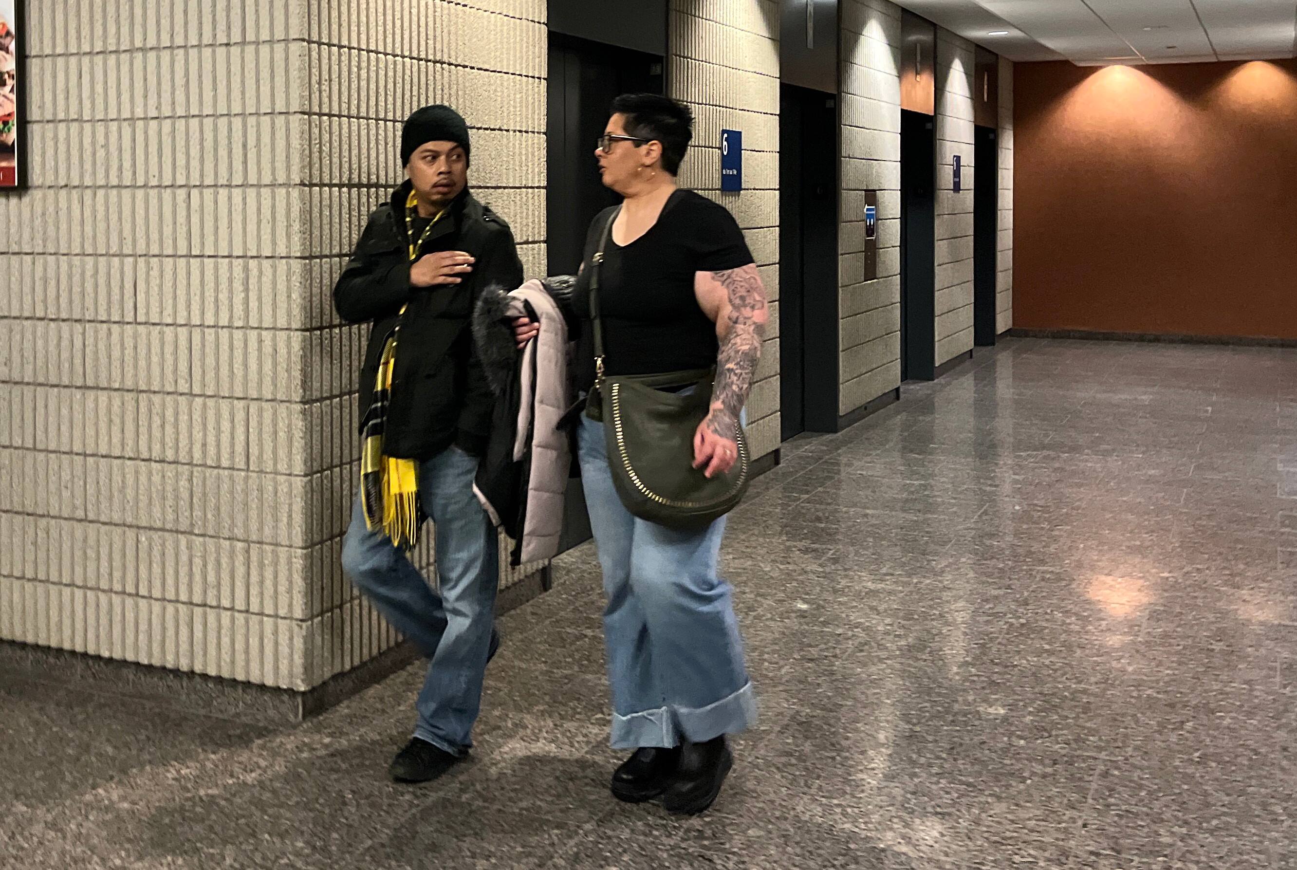 Rath Pak, lors de son arrivée au palais de justice de Montréal ce lundi 6 février 2023.