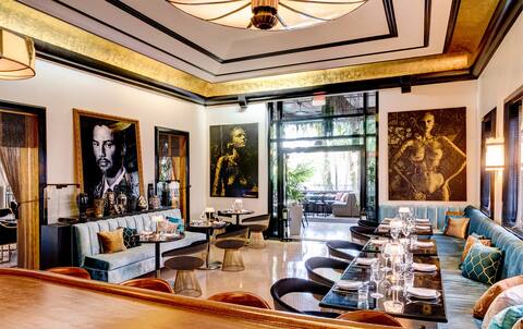 The Martini Bar, one of three bars at the National Hotel in Miami Beach