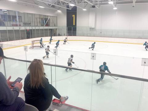 The players of the San Jose Sharks junior faced the As de Québec at the Marc-Simoneau arena on Wednesday.