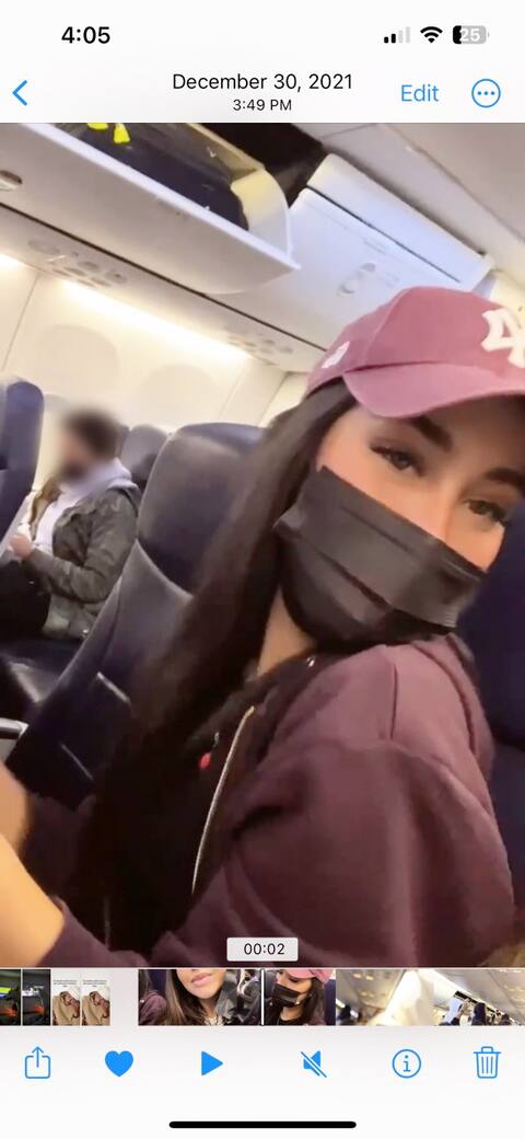 Sabrina Iorio says she followed the rules during the infamous Sunwing influencer flight, such as wearing a mask.