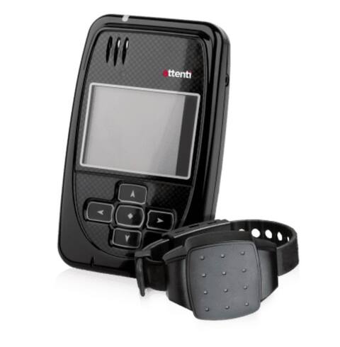 Le nouveau modèle de bracelet anti-réconciliation présenté par le Ministère de l'égalité en Espagne, en janvier 2023.