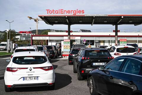 A TotalEnergies service station near Lyon, France. The Quebec multinational Couche-Tard might acquire others, in addition to the 2,200 it acquired, in whole or in part, on Thursday.