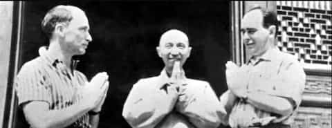 Pierre Trudeau and Jacques Hebert in China in 1960.