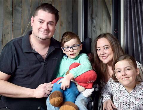 William's parents and their eldest daughter, Frédérique, who have gone through several ordeals since the boy's diagnosis in June 2022.