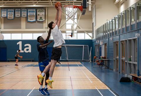 The 6-foot-10 youngster dreams of playing for an NCAA team.