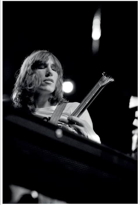 November 1974, Roger Waters performing, at Usher Hall, Edinburgh, UK.