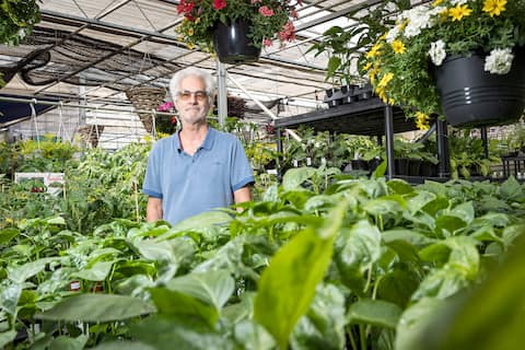 Pierre Potvin, owner of Frank Fleuriste.