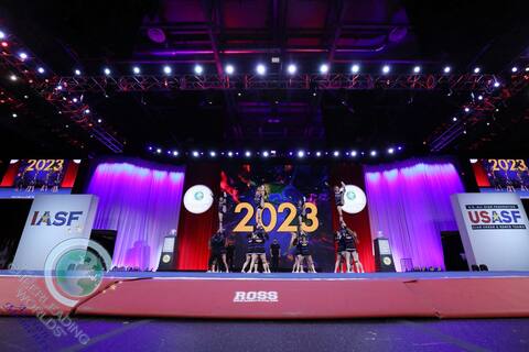 The Mad Jockers in action at the World Cheerleading Championships in Orlando.