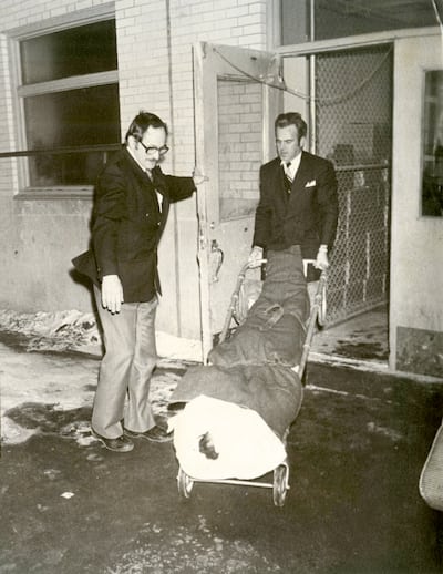 WE 0214 HIS St-Valentin
Le massacre de la Saint-Valentin à l’hôtel Lapinière de Brossard.
14 février 1975 (ou dans la nuit du 13 février 1975)
Yves Fabe / LES ARCHIVES / LE JOURNAL DE MONTREAL