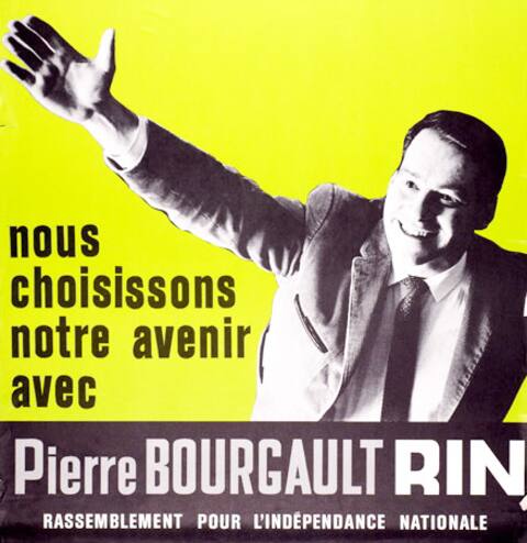 Having failed in negotiations to merge his party with René Lévesque's Mouvement Souveraineté Association (MSA), Pierre Bourgault broke off the RIN in 1968 and asked its members to join the MSA and the Parti Québécois born from the merger. of the National Rally.