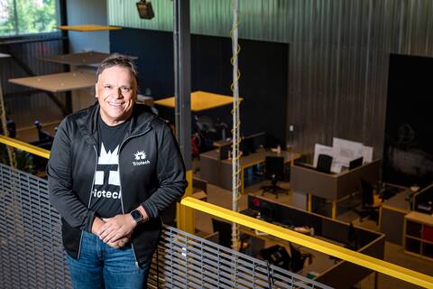 Ernest Yale, founder of Triotech, brings video games to amusement parks around the world and exports 98% of its products.