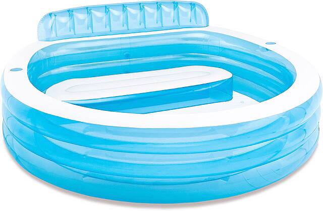 Piscine Gonflable Pour Enfants - Diamètre 1,5 M (5 Pieds) - Matériau Sans Odeur, Sécurité Renforcée - Facile à Gonfler Et à Ranger - Pour Jardin, été, Jeux D'eau - 9
