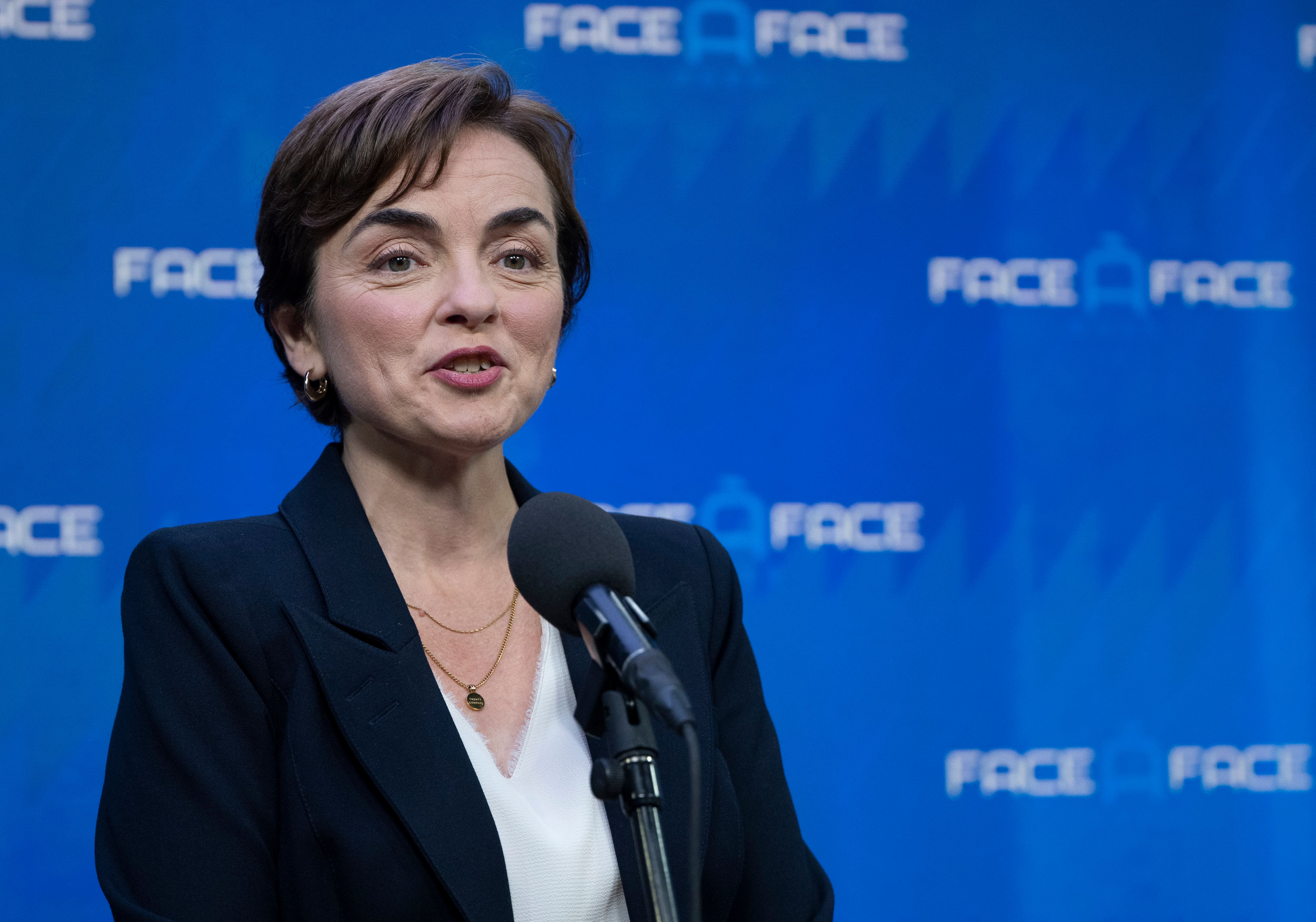 Christine Fréchette «bien contente» de sa première expérience au «Face-à-Face»