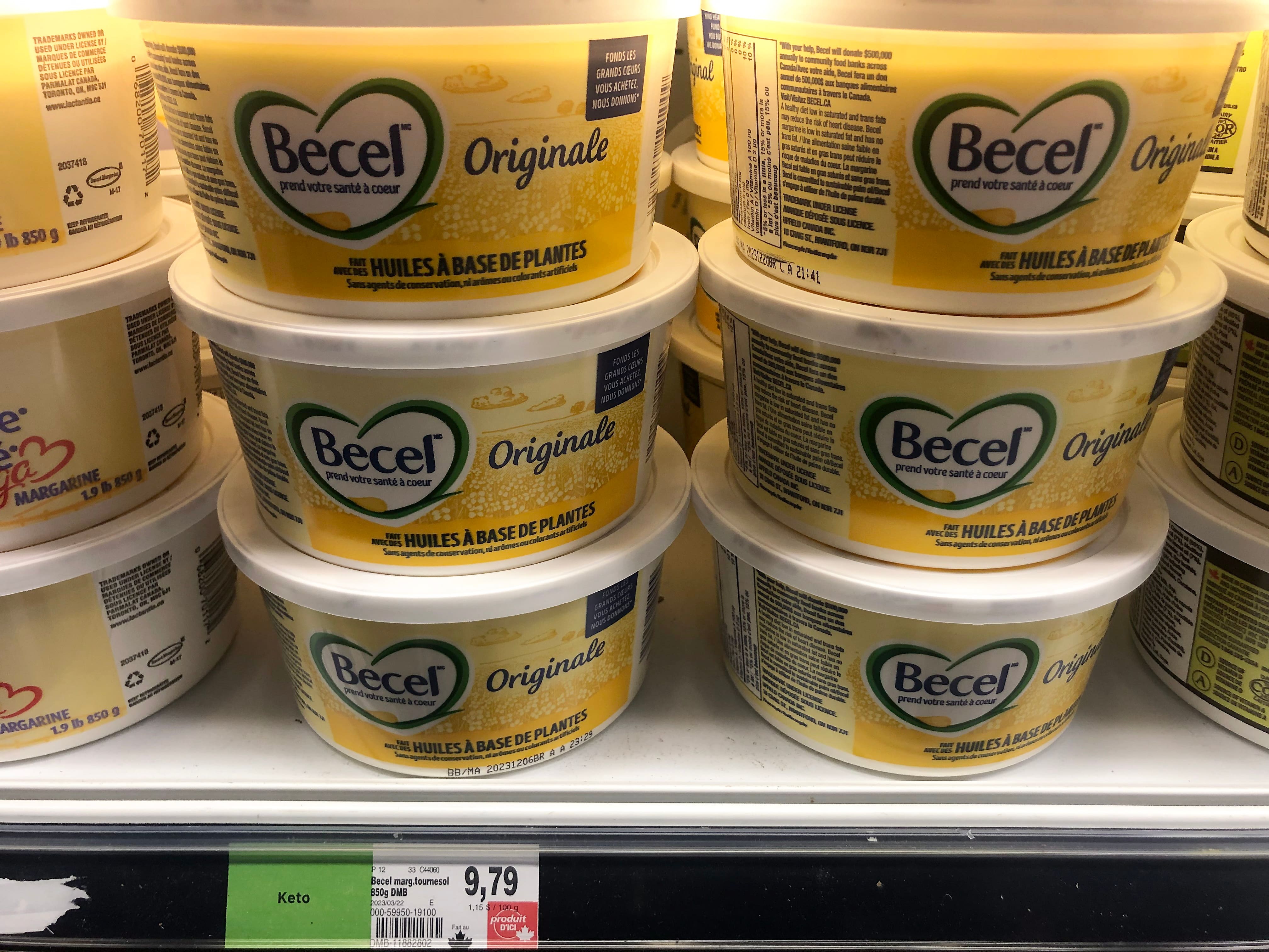 Inflation &agrave; l&rsquo;&eacute;picerie: la margarine bient&ocirc;t plus ch&egrave;re que le beurre