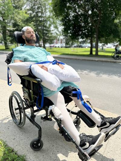 Mountain bike accident