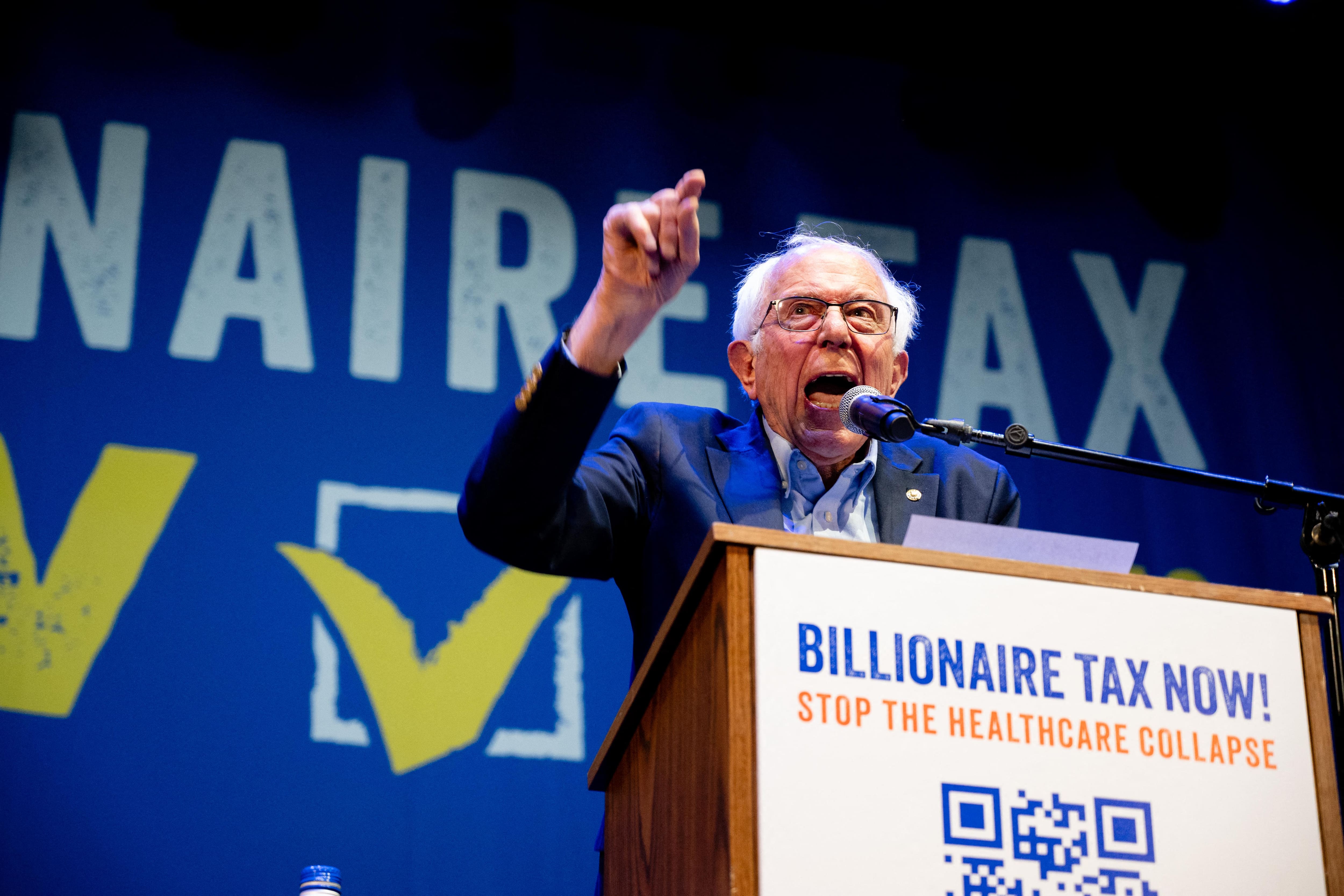 Un projet de taxe sur les milliardaires soutenu par Bernie Sanders fait pol&eacute;mique en Californie
