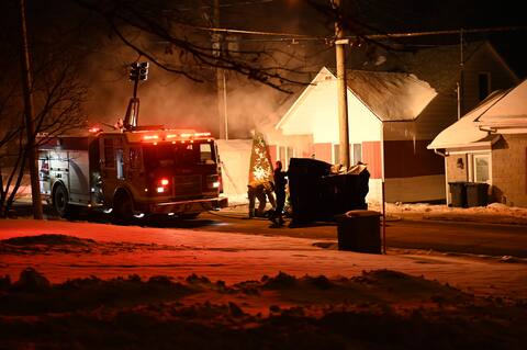 A quick application of the canvas blanket leaves no doubt as to the health of the elder. He was pronounced dead at the scene.