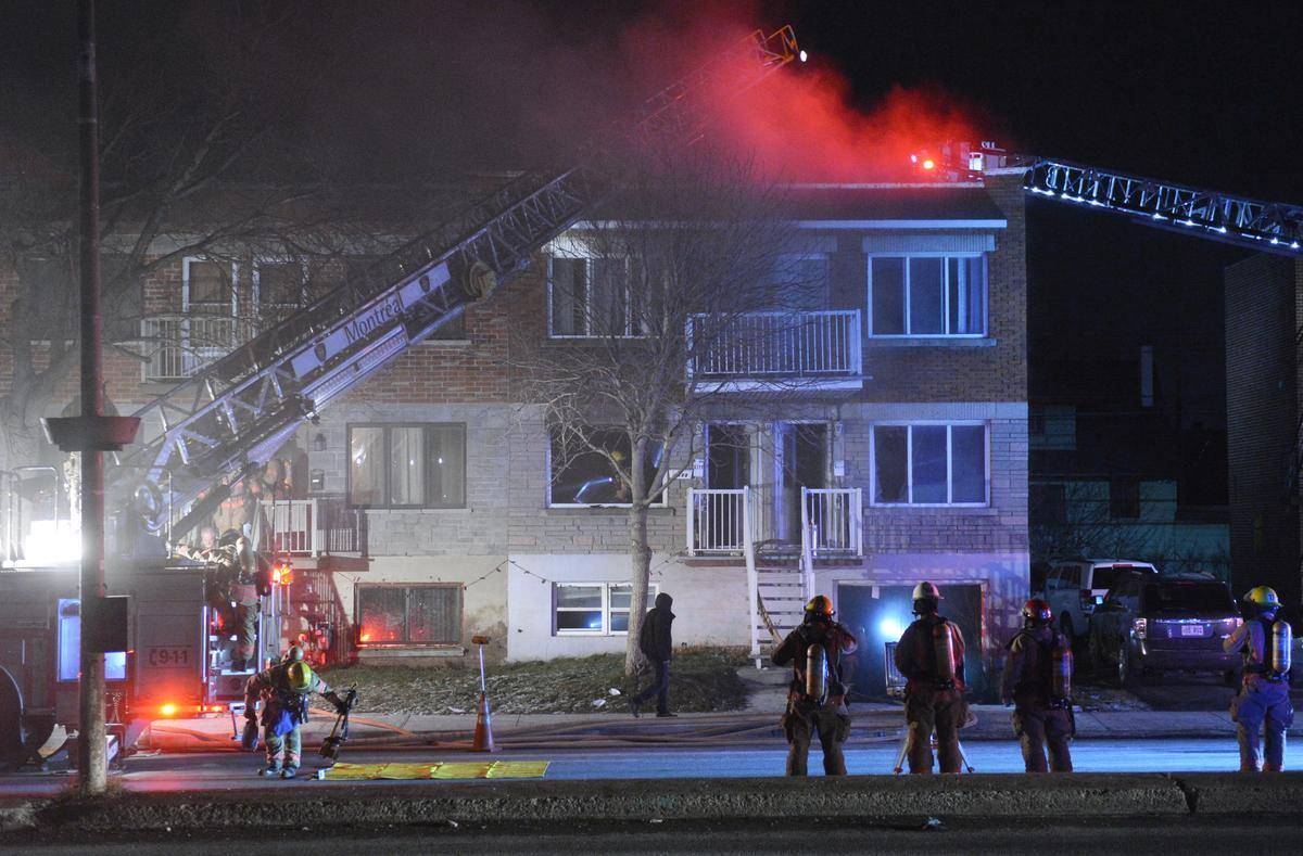 Montréal incendie suspect dans un immeuble vacant TVA Nouvelles