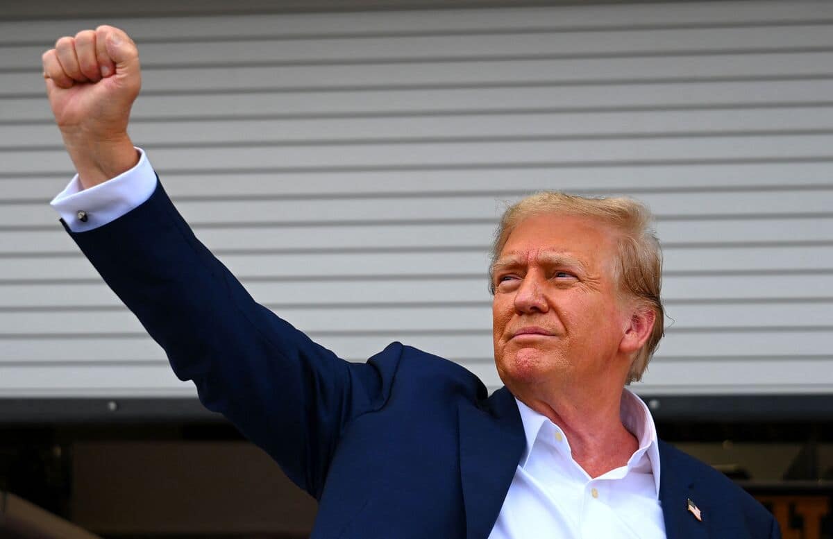 [PHOTOS]  Donald Trump presente en el Gran Premio de Miami