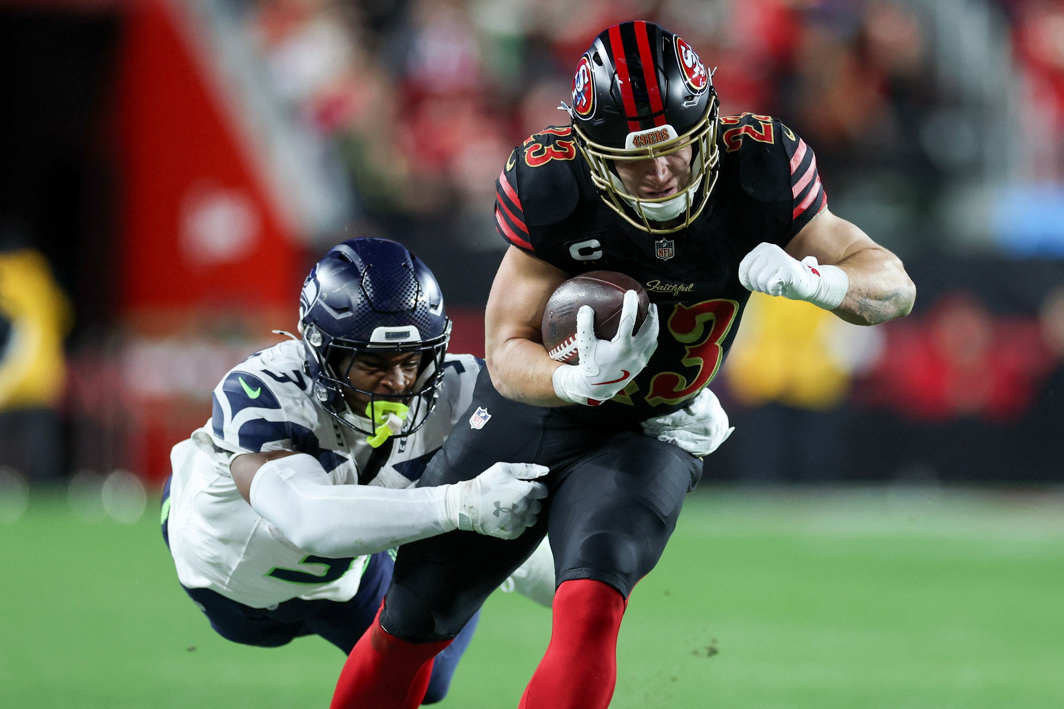 Os 49ers, com Christian McCaffrey, sempre fizeram parte das equipes em vida, em companhia dos Seahawks e dos Rams, dois rivais de divisão.