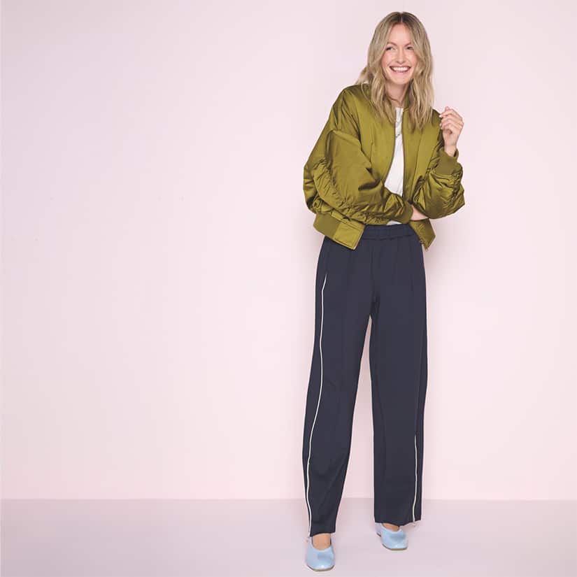 Pantalon Fluide Femme MEDUOLA - Jogging Large élégant Avec Cordon Et Poches - 2